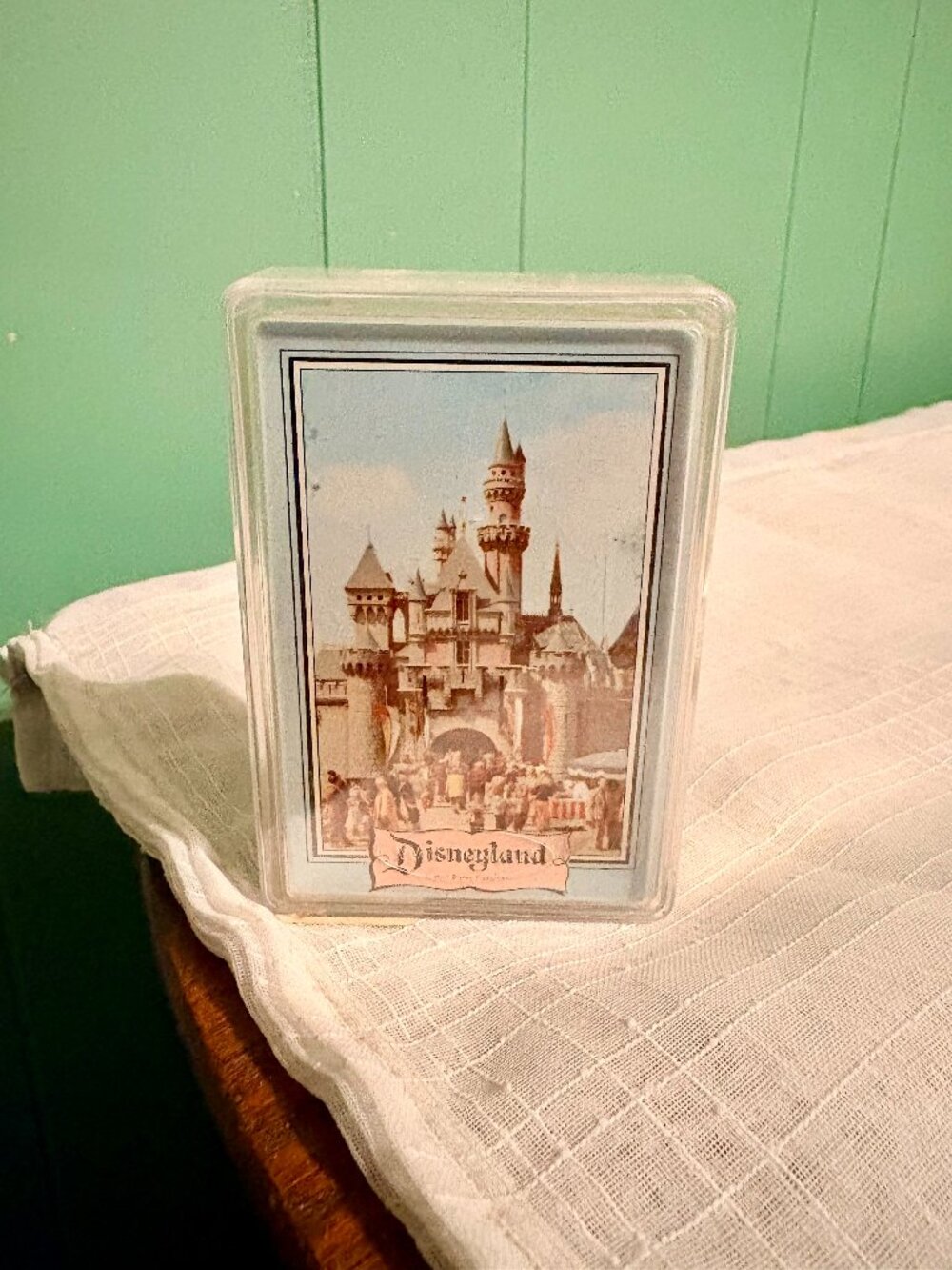 Vintage 1960 Disneyland Souvenir Playing Cards - Sleeping Beauty Castle